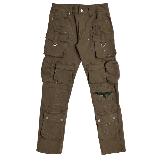 Straight Fit Utility Cargo Pants ( Pre-Order )